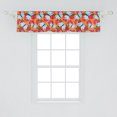 thumbnail image 2 of Ambesonne Tangerine Valance Pack of 2, Citrus Fruit Butterflies, 54"X12", Multicolor, 2 of 4