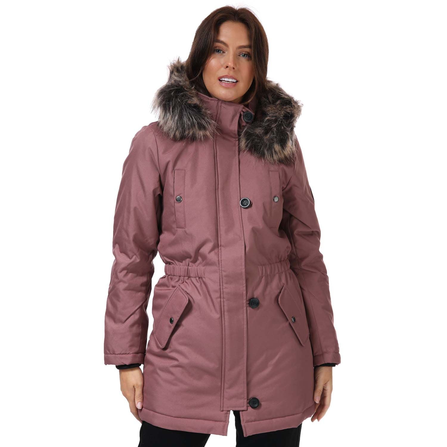 Only Iris Winter Parka Jacket in Pink -