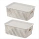 thumbnail image 1 of Cestas de Almacenamiento Apilables Organizador de Armario Apilable Portátil Suministros de Organización de Cocina Contenedores de Almacenamiento para Sala de Juegos Hogar, 1 of 5