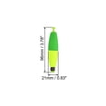 thumbnail image 2 of Uxcell Fishing Bobbers Floats 3.7x0.8" EVA Spring Foam Floats Weighted Bobbers Buoy Green Yellow 10Pcs, 2 of 7