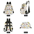 thumbnail image 4 of FORMRS Mini Backpack Purse for Women Travel Daypack Casual Shoulder Bag, White Triangles, 4 of 7
