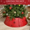 thumbnail image 4 of Hommoo Christmas Tree Collar, Steel Tree Ring Skirt, Home Xmas Decoration for Christmas Tree, 26" x 26" x 9", Red, 4 of 7