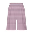 thumbnail image 7 of AJTQTH Striped Two-Pieces Set for Girls Kids Flutter Sleeve O-Neck Tops Tees Tshirts Elastic Waist Shorts with Pockets for Summer Comfy CuteOutfits Clothes Pink 9 Years, 7 of 7