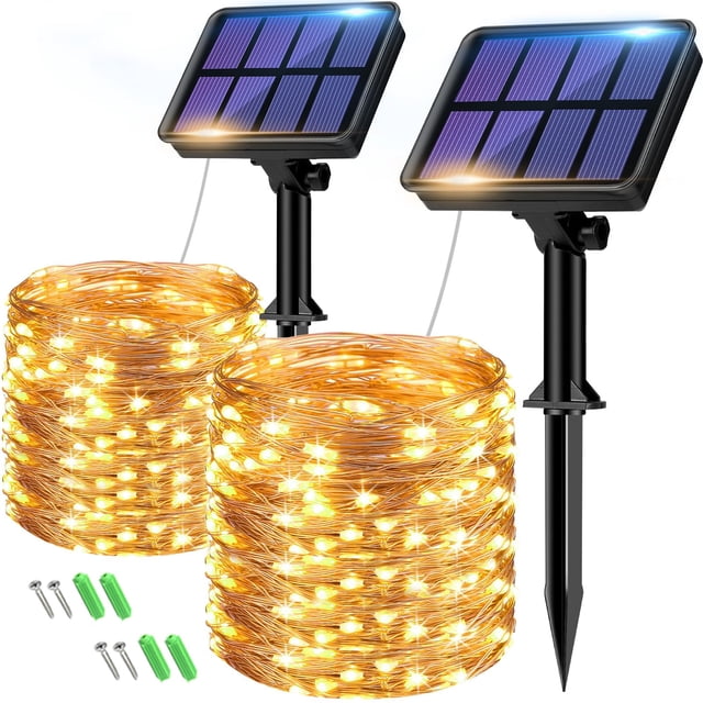 Luces Solares de Cadena btfarm 160 LED 20 m 8 Modos IP65