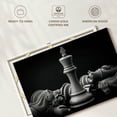 thumbnail image 6 of Elephant Stock Chess King Wall Art - Horizontal Canvas Wall Art - Living Room Wall Decor - Hobbies And Lifestyle Canvas - Black And Gray Decor - 45" x 30", 6 of 8