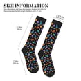 thumbnail image 5 of Bixox Space D Print Compression Socks,Compression Socks Women & Men Circulation for Medical,Running,Athletic, 5 of 7