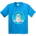 thumbnail image 3 of Inktastic Save the Arctic Cute Gray Seal Youth T-Shirt, 3 of 5