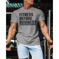thumbnail image 6 of GYMISH Fitness Before Business Workout T-Shirt for Men – Funny Gym Shirt, Mens Gym TShirt, Gym Clothes for Men, Athletic Workout Wear, 6 of 6