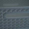 thumbnail image 6 of Simplify Medium Resin Wicker Storage Basket in Grey, 6 of 7