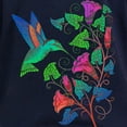 thumbnail image 3 of CafePress - Rainbow Hummingbird On Trumpet Vine Women's Long S - Women's Long Sleeve Graphic Tee Casual Fit, 3 of 4