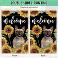 thumbnail image 6 of Sunflowers Siamese Cat House Flag Cat Floral Spring Summer Decor Flag for Outdoor Yard Double Side 28X40 Inch Style 1, 6 of 6