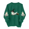 thumbnail image 2 of Meichang Women's Oversized Sweatshirts Halloween Crew Neck Sweatshirt Cute Ghost Graphic Sweatshirts Long Sleeve Fall Pullover Tops, 2 of 5