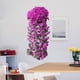 thumbnail image 3 of Cortinas de pared de flores de seda violeta - enredaderas artificiales de 85 cm con flores de 5 cm para decoración del hogar y la boda, 3 of 3
