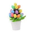 thumbnail image 3 of Bonsái de huevos de Pascua artificiales, adorno creativo para festivales navideños en interiores Puntos negros, 3 of 9