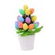 thumbnail image 3 of Huevos de Pascua artificiales Bonsai Suministros de fiestas únicas Decoraciones de la fiesta de Pascua adorno para la oficina de vacaciones en Puntos negros, 3 of 8