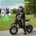 thumbnail image 6 of Wisairt 36V Electric Dirt Bike, 900W Electric Motorcycle for Teens, 22 MPH Speed & 16 Miles Range, 10.4Ah Battery Powered Ride on Dirt Bicycle with 16" Tire and Dual Disc Brakes, Ages 13+, Green, 6 of 11