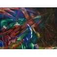 thumbnail image 2 of Marc, Franz 24x19 Gold Ornate Wood Framed with Double Matting Museum Art Print Titled - Animal fates-the trees showed their rings-the animals their veins, 2 of 4