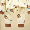 thumbnail image 3 of Linfrsh Toddler Boys 2 Piece Pajamas Size 2t Toddler Toddler Kids Toddler Girls Boys Soft Comfy Modal Tencel Solid Raglan Sleepwear Pajamas Pjs 2pcs Set(Coffee,9-10 Years), 3 of 4