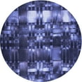 thumbnail image 1 of Ahgly Company Indoor Round Patterned Light Slate Blue Area Rugs, 6' Round, 1 of 6