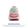 thumbnail image 3 of Brooks Women’s Ghost Max 2 Neutral Running & Walking Shoe - White/Hot Coral - 10.5 Medium, 3 of 5