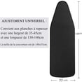thumbnail image 4 of Ironing Board Cover 148x55cm, Extra Large with 100% Cotton Top Thick Padding, Burn Resistant Easy to Fit (XXL, Black), 4 of 5