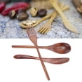 thumbnail image 3 of LAFGUR Kitchen Accessory,3Set Tableware Wooden Fork Spoon Knife Kit Kitchen Cutlery for Home Cafe Restaurant,Dinnerware Set, 3 of 8