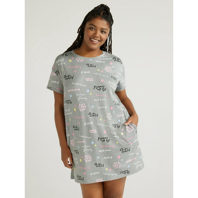 Women's short sleeve sleep shirt hotsell