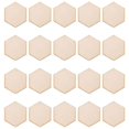 thumbnail image 1 of Chips de madera hexagonales en blanco, placa de madera sin terminar, manualidades decorativas, etiquetas de boda, regalos de Navidad en blanco, 100 Uds., 1 of 4