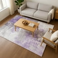 thumbnail image 7 of Addison Rugs Mayfield Premium Machine Washable Transitional Abstract Purple Rectangle Rug, 10' X 14' Machine Washable Transitional Abstract Purple Oversized Sherpa Throw Blanket, 7 of 7