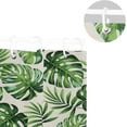 thumbnail image 5 of FREEAMG Exotic Palm Leaves Shower Curtain Waterproof Washable Bathroom Shower Curtain Polyester Cloth Fabric Bathroom Decor Set with 12 Hooks, 60x72 inches, 5 of 6
