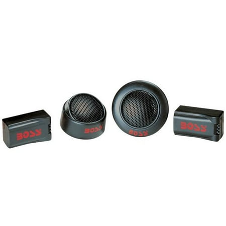 BOSS TW15B 250W 1 Inch Micro Dome Car Audio Tweeters Black + External