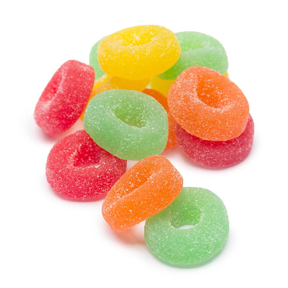 NY SPICE SHOP Assorted Fruit Jelly Rings Candy - 5 Pound - Fruit Jelly Rings - Assorted Jelly Candy Rings - Fruit Flavored Jelly Rings - Sugar Coated Jelly Rings - Mixed Fruit Jelly Rings