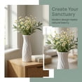 thumbnail image 7 of Unique Bargains Crystal Floral Slim Bloom Vase for Blossoms Grey 2.8"L x 2.8"W x 7.9"H, 7 of 7