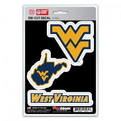 West Virginia Mountaineers Brass - West Virginia Mountaineers Team Decal Set