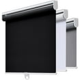 thumbnail image 2 of AOSKY Cordless Blackout Roller Shade for Window,High-Grade Blinds with Spring System. UV Protection,Durable,Easy.The More Suitable Choice in Shades for Home and Office,52" W x 72" H, Black, 2 of 5