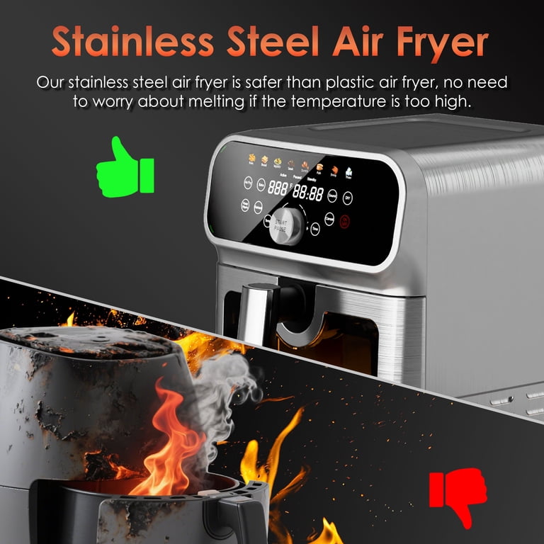 WHALLSE 6-Quart Air Fryer with Visual Window photo 5