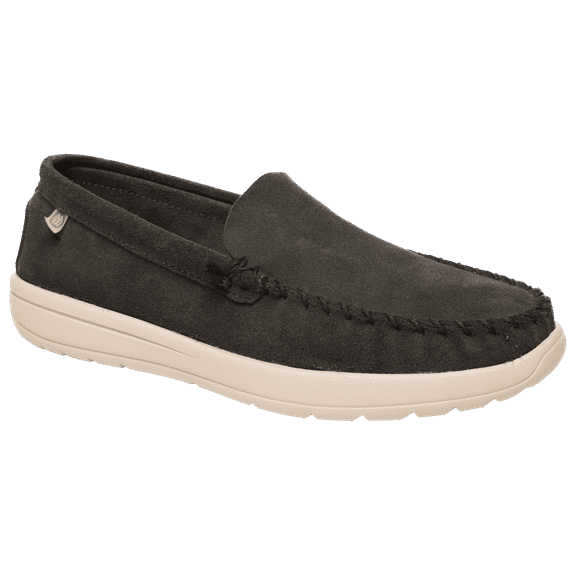 Minnetonka Discover Classic Moccasins for Men - Charcoal - 11M