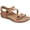 Blush Leather, variant on Aetrex Women's Jillian Braided Adjustable Quarter Strap Sandals for Women