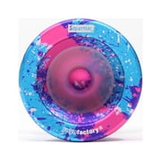 YoYoFactory Superstar 2024 Yo-Yo - Polycarbonate Fingerspin YoYo (Galaxy/Clear)