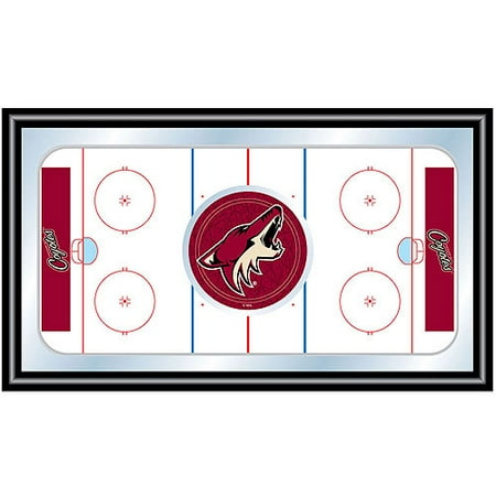 Trademark NHL1500-PC Framed Hockey Rink Mirror With Officially Licensed NHL Team Logo, Phoenix Coyotes