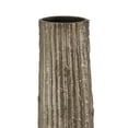 thumbnail image 5 of DecMode 48" Slim Flat Tall Floor Cone Brass Aluminum Metal Vase with Textured Ridges, 5 of 9