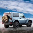 thumbnail image 5 of Fotbe Vintage Peonies Rustic Charm Spare Tire Cover Thickening Universal Fit for Jeep, Trailer, RV, SUV, Truck, Tough Tire Wheel Soft Cover-15 inch, 5 of 8