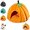 Orange-red a, variant on Pumpkin Cat Bed, 2025 Cute Pumpkin Shape Cat Cave, Puppy House for Cats Small Dogs (Peacock Blue, S)