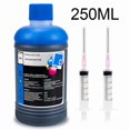 thumbnail image 1 of 250ml Refill Dye Ink Kit Universal Ink Compatible for HP Canon Epson Brother Printer and Ink Cartridges For HP301 302 304 305 1pcs cyan, 1 of 6
