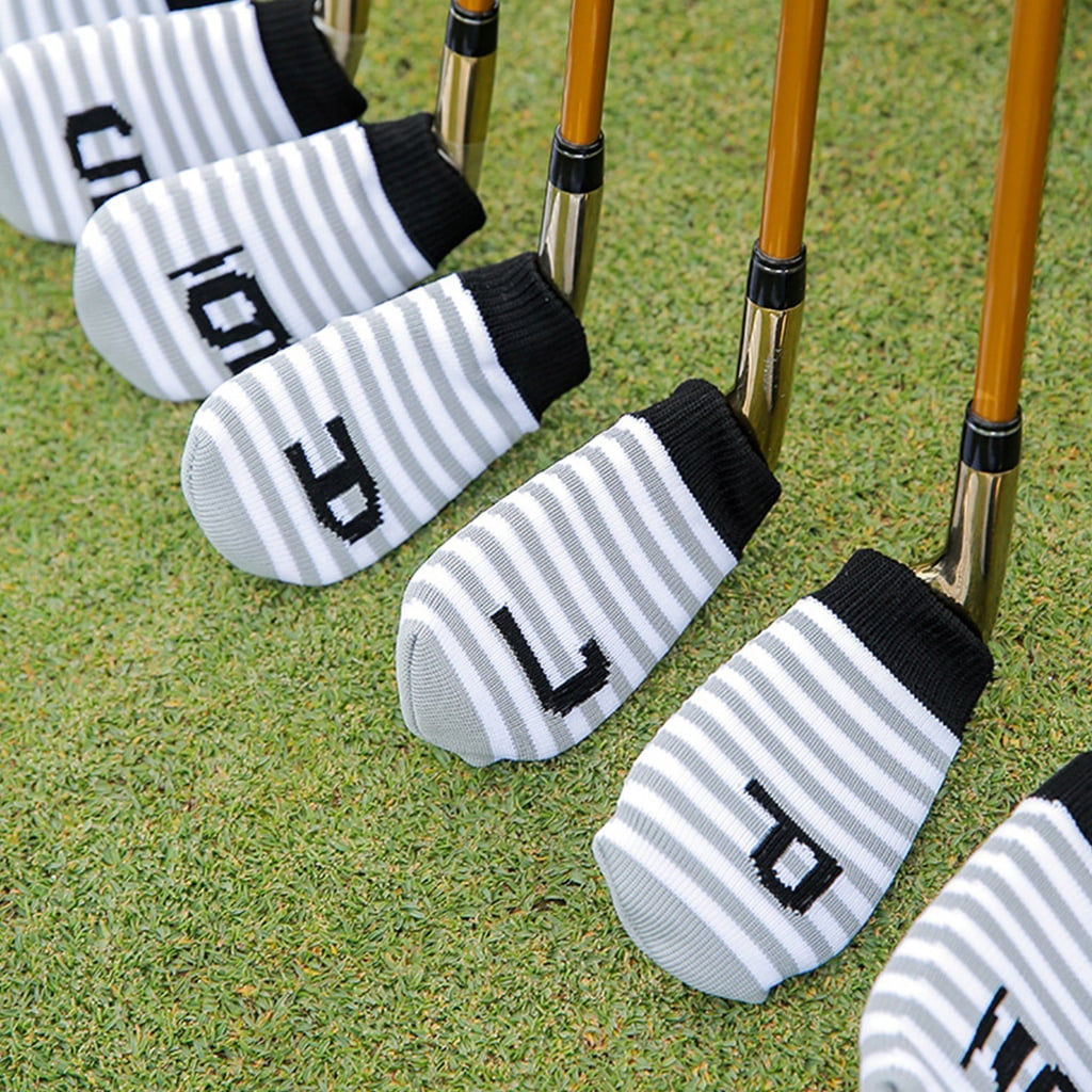 ANXPTIME 10Pcs Golfing Club Putter Headcover Knitted Mallet Putter Cover for Enthusiasts