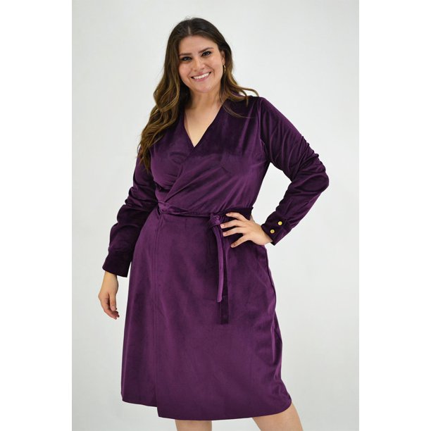 Vestido Morado Catalogo Terra Tallas Extras Vestidos De Damas De - Main Image