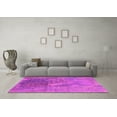 thumbnail image 3 of Ahgly Company Indoor Round Oriental Pink Industrial Area Rugs, 6' Round, 3 of 4