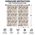 thumbnail image 2 of Blackout Kids Curtains,Cute Cartoon Dachshund Childrens Insulated Curtains Set Of 2,Bedroom Essentials,Toddler Room Decor 42x84in(106x213cm), 2 of 4