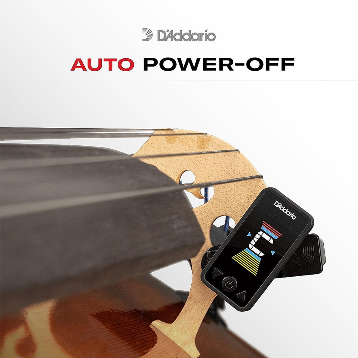 D'Addario Eclipse Cello/Bass Tuner, Black