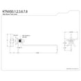 thumbnail image 2 of Kingston Brass KTNXS6 Hamilton Side Mount Toilet Tank Lever in Polished Nickel, 2 of 5